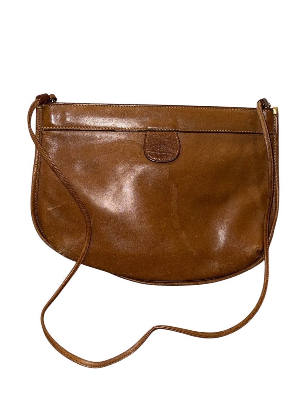 Vintage Ghurka Marley Hodgson No 40 Slim Escort Leather Crossbody Purse